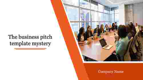 business pitch template-The business pitch template mystery-Orange